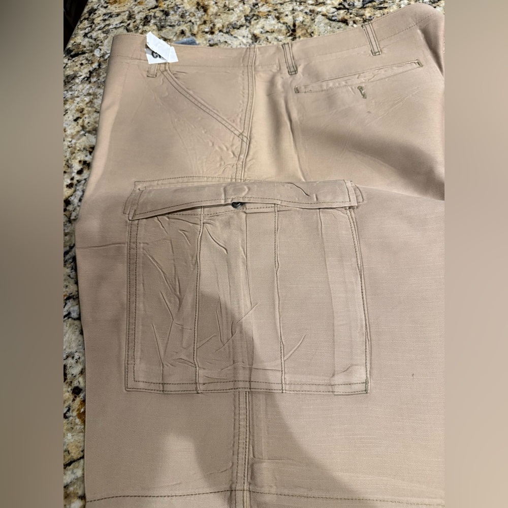 Levi's Khaki Tan Denim Cargo Shorts